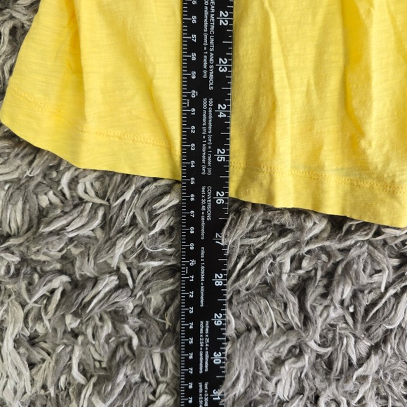 J.Crew Yellow Slub Cotton Sleeveless Scoop Neck Tank Top Style 92155 Womens S - Picture 3 of 7